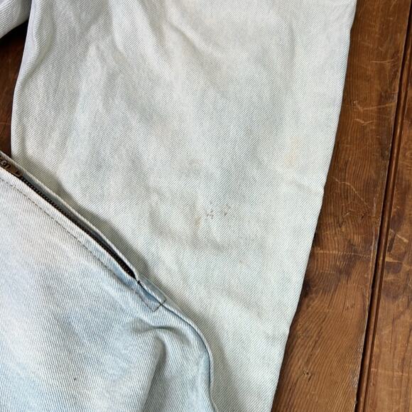 Women’s vintage 1980s Express jeans high rise zip cuff size 5 light wash - Picture 10 of 10